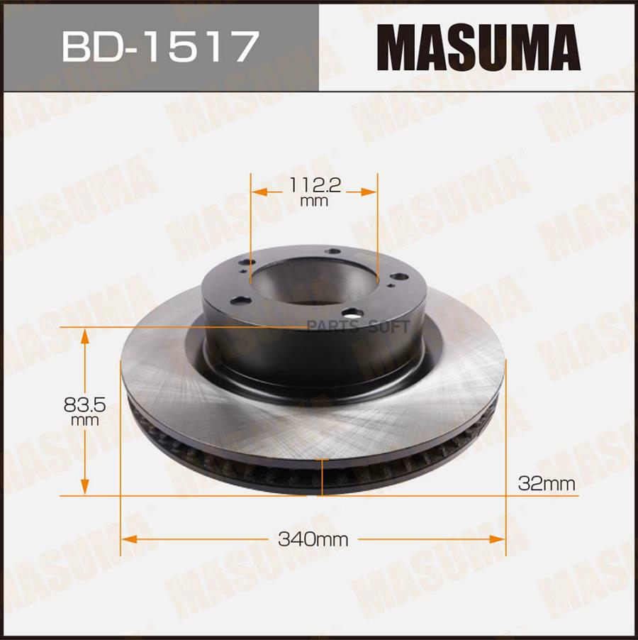 

Тормозной диск Masuma BD1517