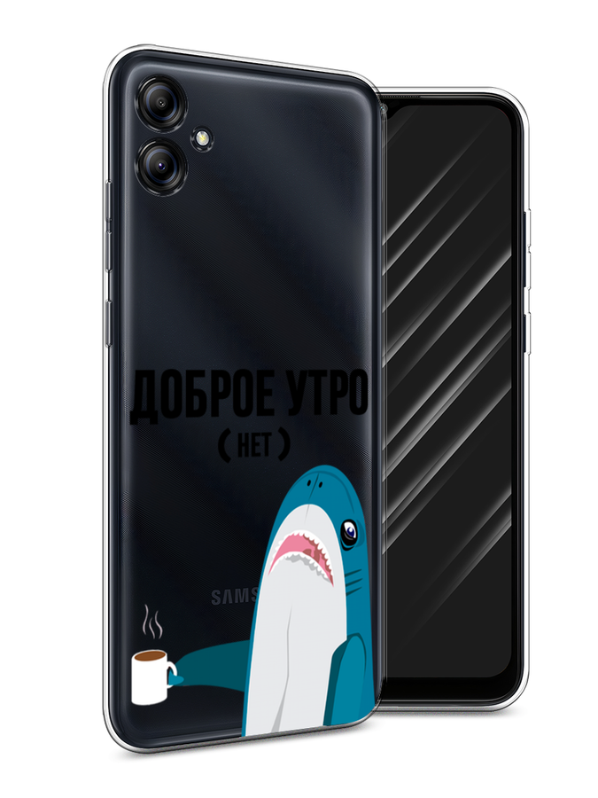 

Чехол Awog на Samsung Galaxy A04e "Доброе утро", Синий;белый;черный, 2107650-2
