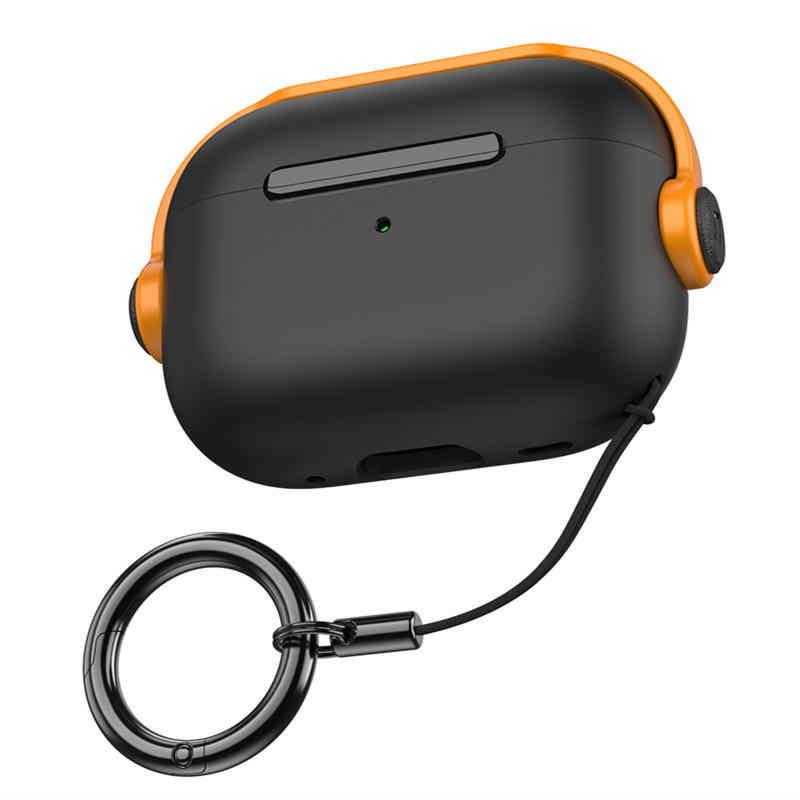 

Чехол для наушников Aks-Guard для Apple AirPods 3 Stand черный и желтый, Желтый;черный, Apple AirPods 3