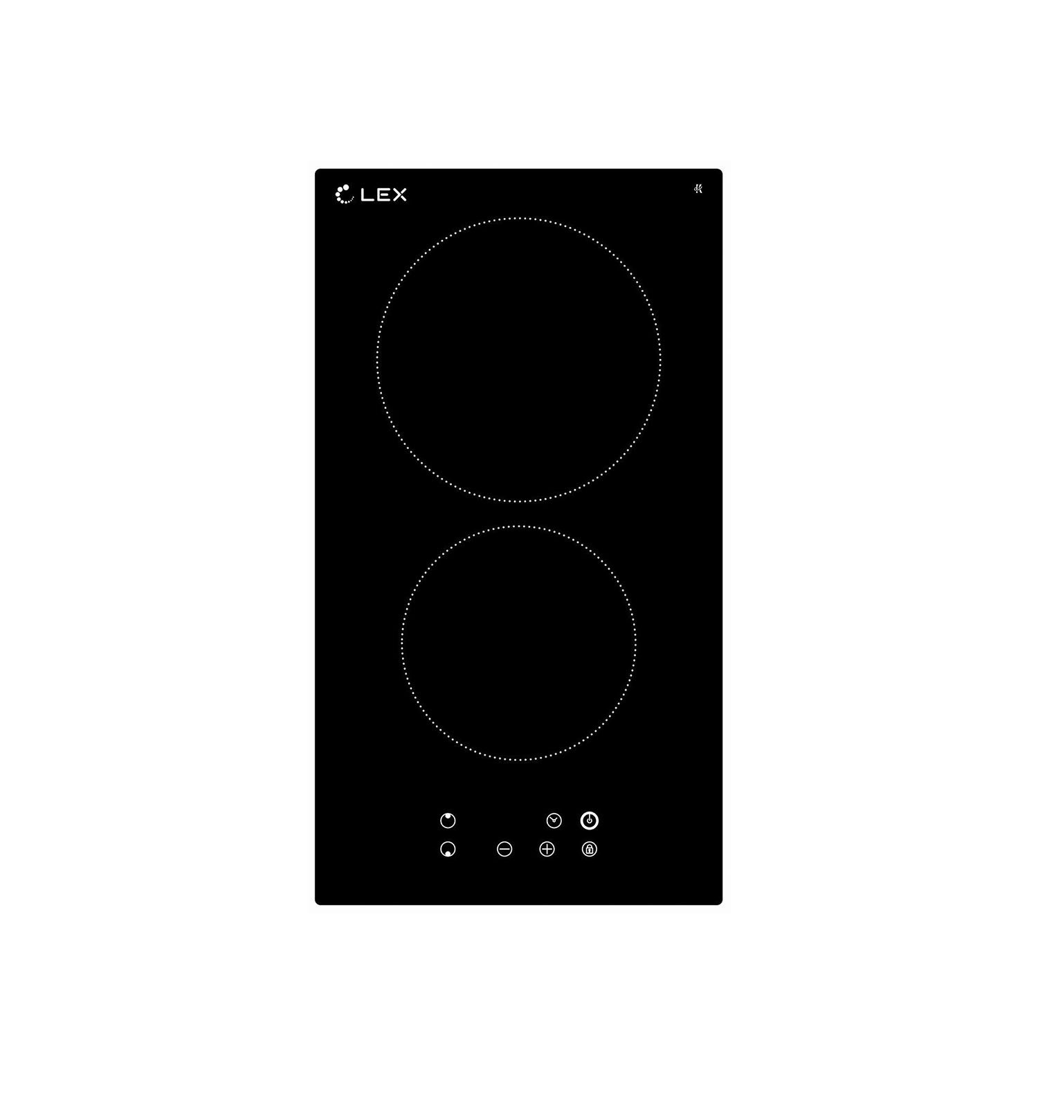 фото Встраиваемая варочная панель электрическая lex evh 320 bl черный