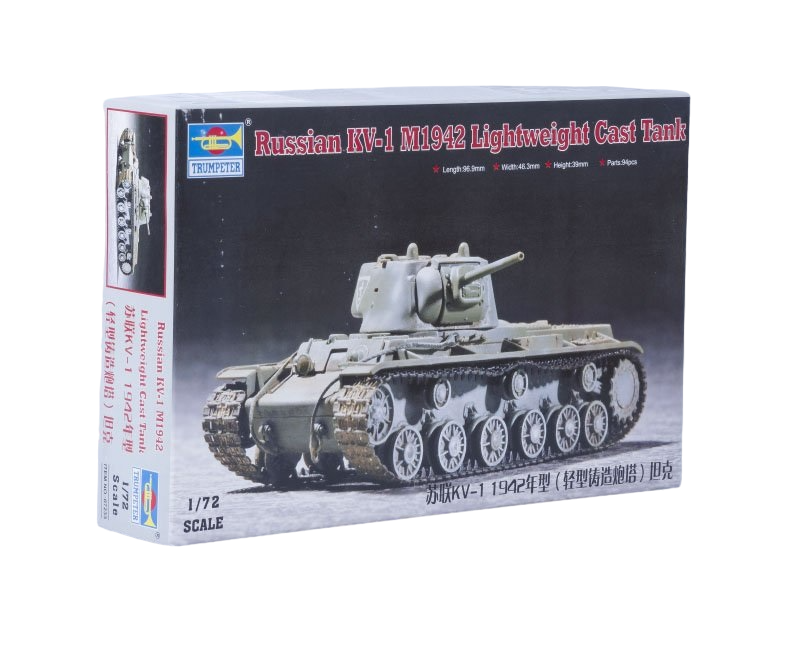

07233 Танк КВ-1 1942 г. с легкой башней
