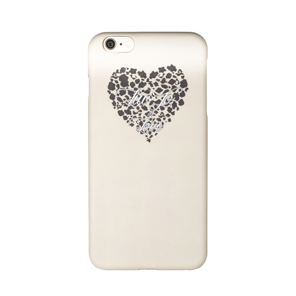 Защитный чехол Benjamins для iPhone 6 Plus LIU-JO BEIGE HEART hard case