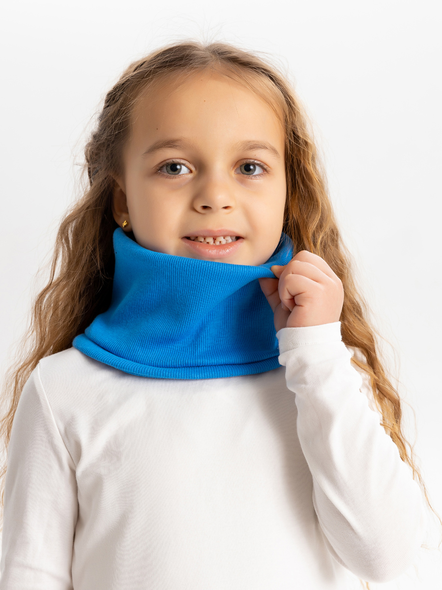 

Снуд для девочек Liza Volkova 132330060 цв. синий р. onesize, 132330060