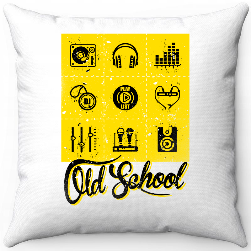 

Подушка декоративная Море Маек Белая 40х40, old school, Белый, Белая 40х40