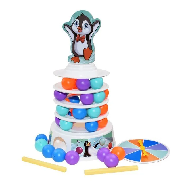 

Настольная Игра Icoy Toys Балансир пингвин не сломай торт, развивающая пирамида, XS977-41