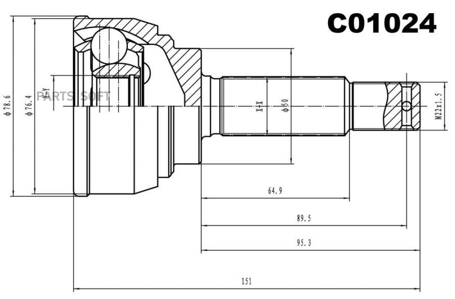 

SANGSIN BRAKE ШРУС внешний передний SANGSIN BRAKE C01024