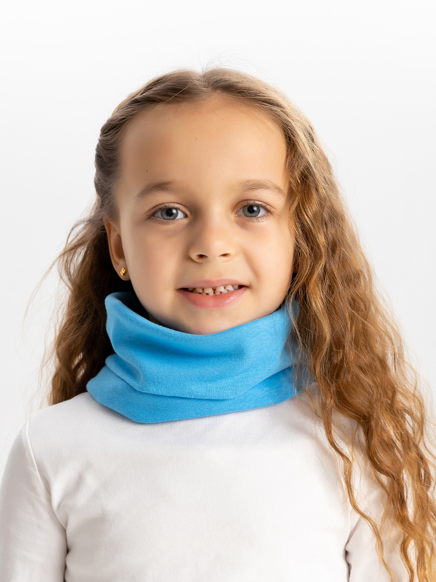

Снуд для девочек Liza Volkova 132300041 цв. голубой р. onesize, 132300041