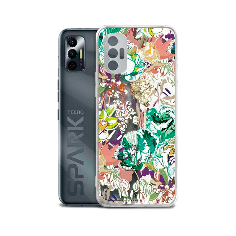 

Чехол BORASCO ArtWorks, для Tecno Spark 7, прозрачный/рисунок (51515), Прозрачный;разноцветный, ArtWorks