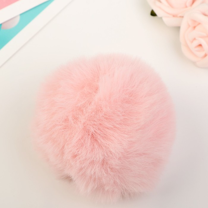 

Помпон искусственный мех Нежно-розовый d=7 см (12 шт.)