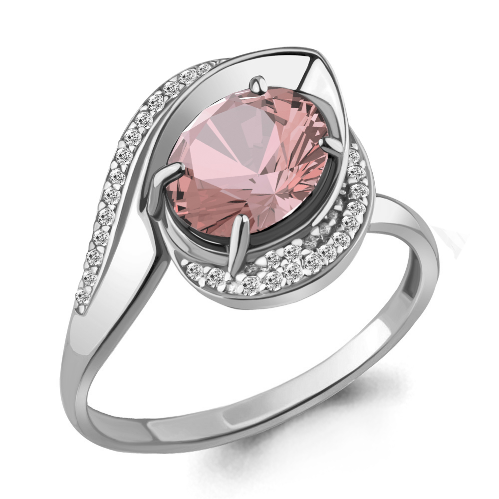 

Кольцо из серебра с морганитом р. 19,5 Aquamarine 6579090А_925_р, 6579090А_925_р
