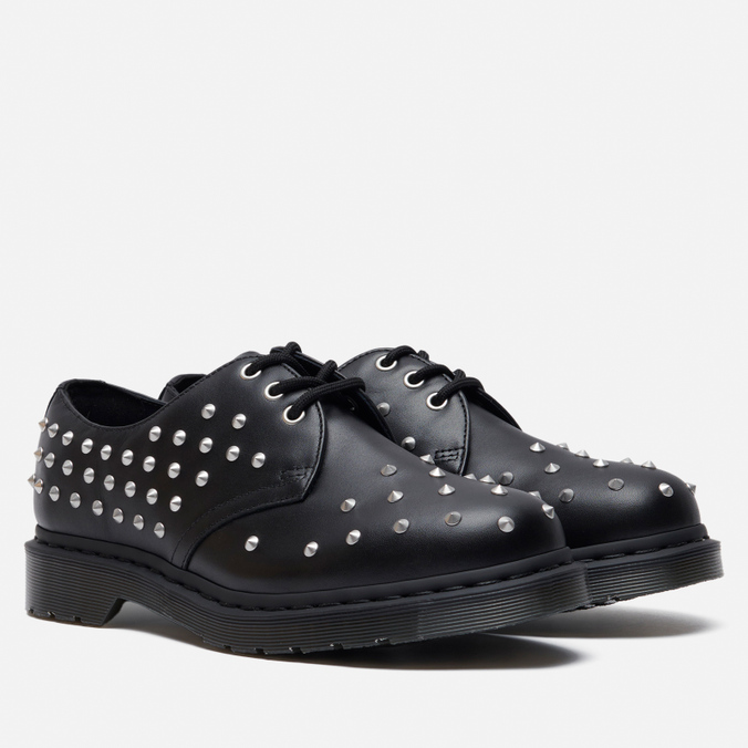 

Полуботинки унисекс Dr. Martens 1461 Stud Wanama Oxford черные 46 EU, 1461 Stud Wanama Oxford