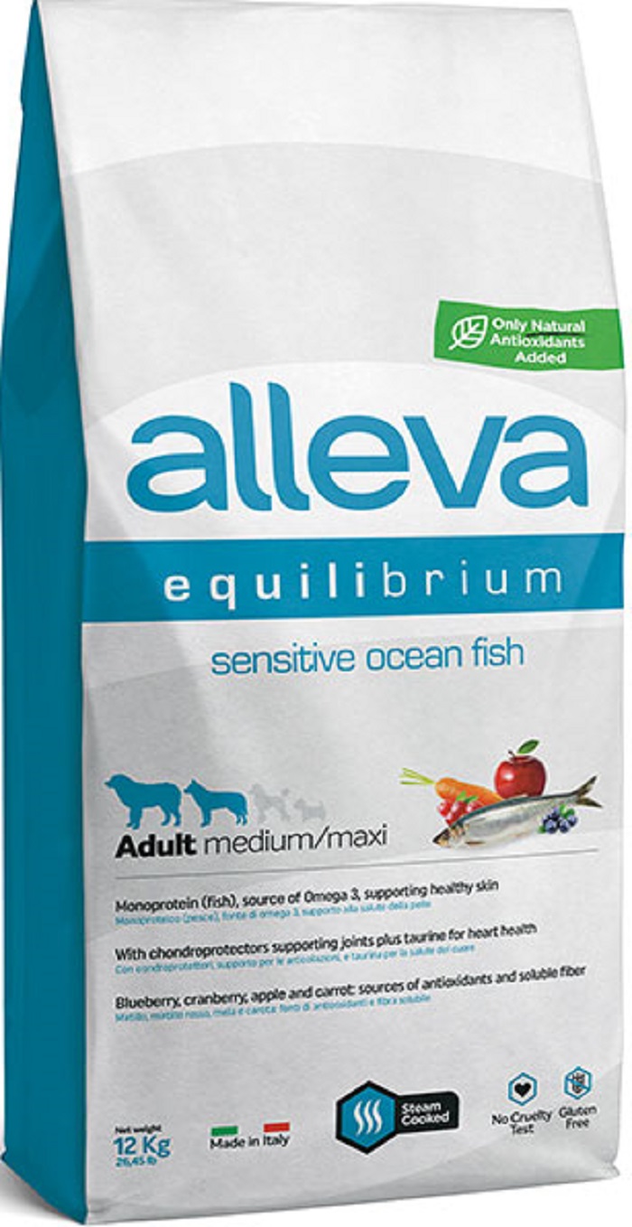 фото Сухой корм для собак diusa pet alleva equilibrium, рыба, 12кг