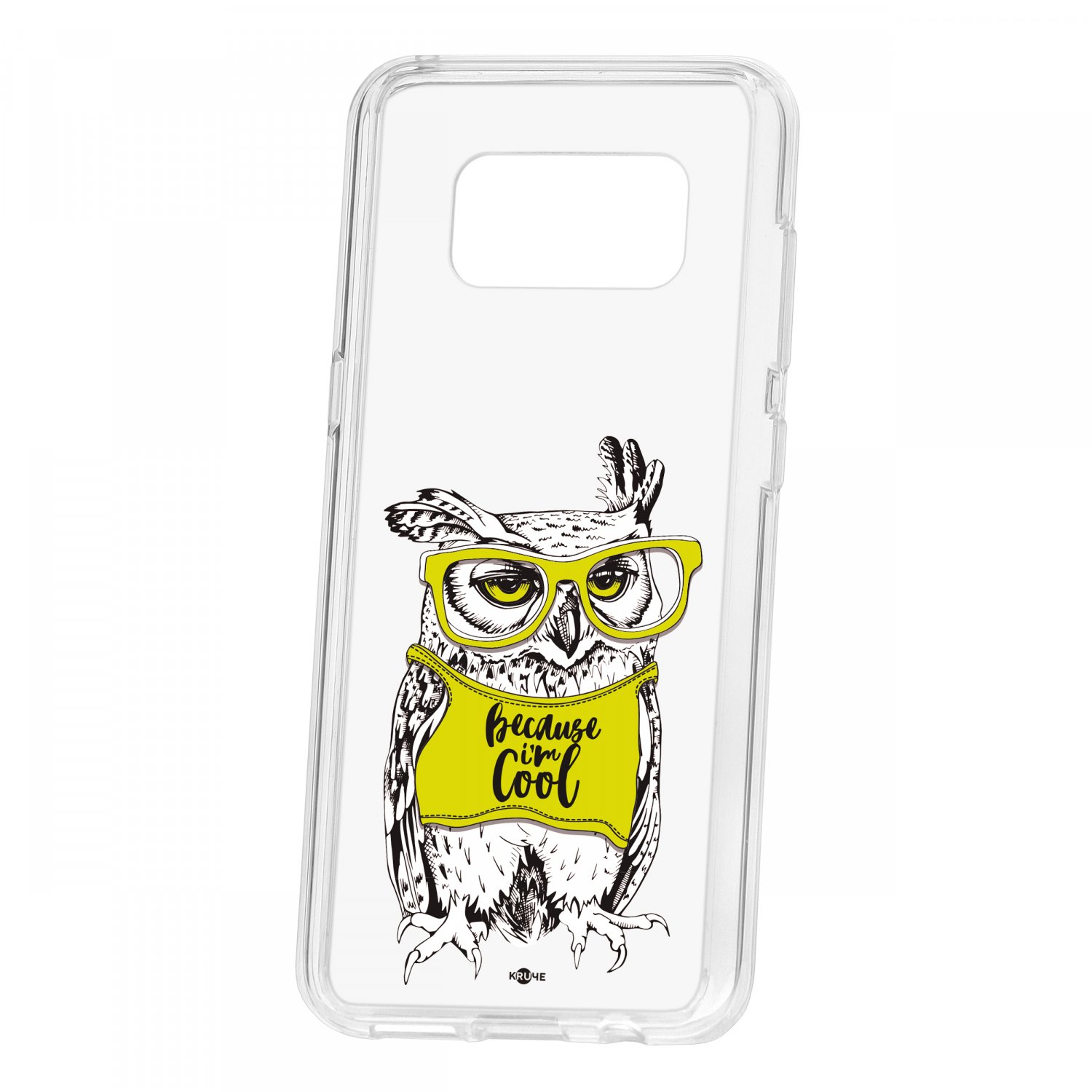 фото Чехол kruche samsung galaxy s8 print сова в очках кruче