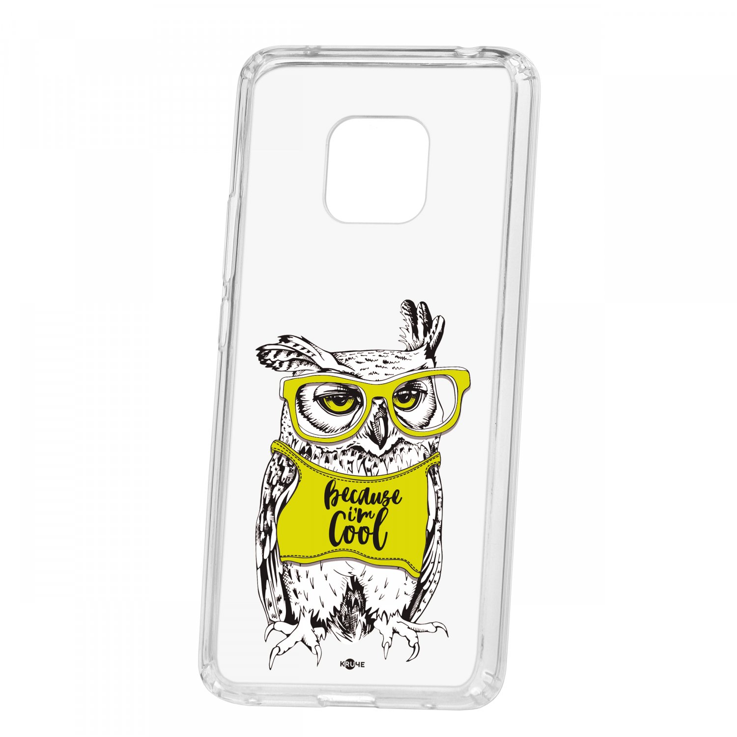 

Чехол для Huawei Mate 20 Pro КRUЧЕ Print Сова в очках, Print