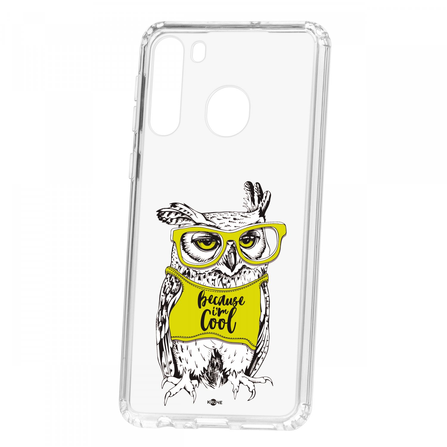 

Чехол для Samsung Galaxy A21 КRUЧЕ Print Сова в очках, Print