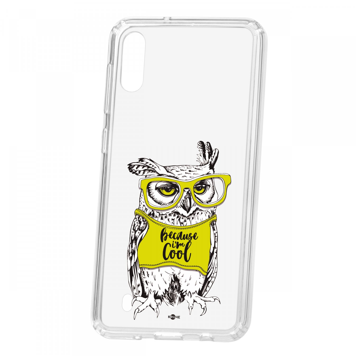 фото Чехол kruche samsung galaxy m10 print сова в очках кruче