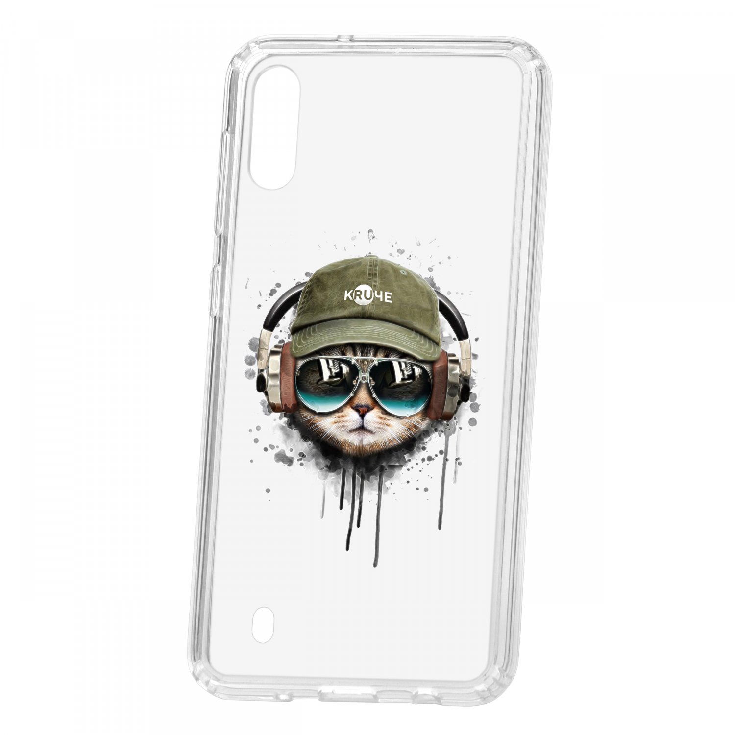 

Чехол для Samsung Galaxy M10 КRUЧЕ Print Кот в наушниках, Print