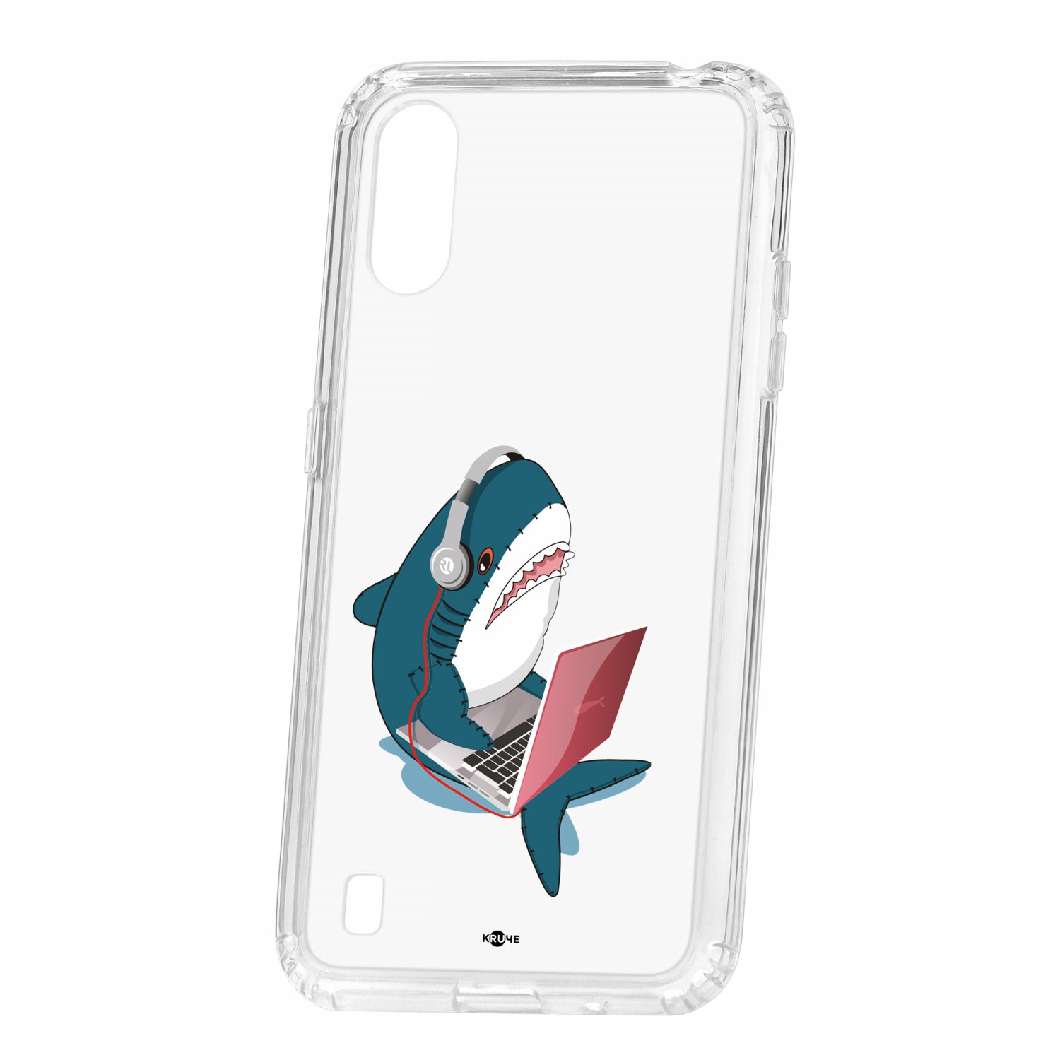 фото Чехол kruche samsung galaxy a01/a015 print акула кruче