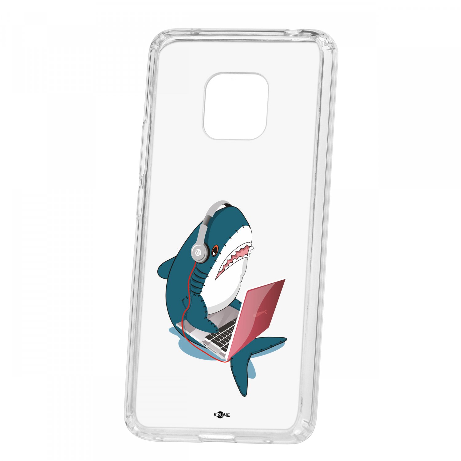 фото Чехол kruche huawei mate 20 pro print акула кruче