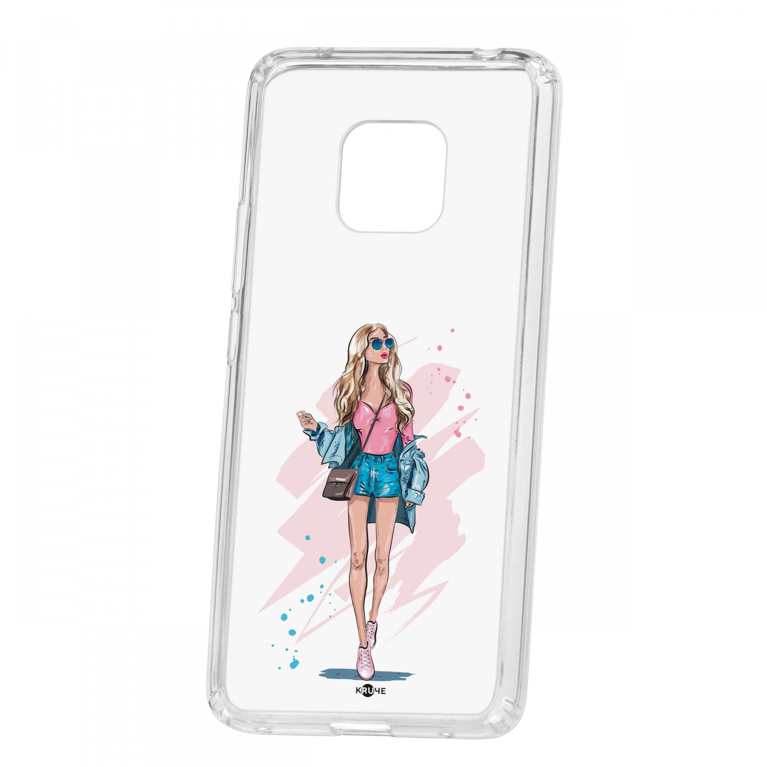 фото Чехол kruche huawei mate 20 pro print fashion girl кruче