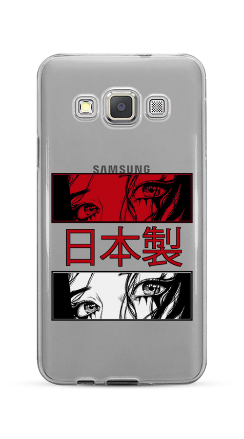 

Чехол на Samsung Galaxy A3 "Аниме глаза манга", Красный;белый;черный, 20150-4