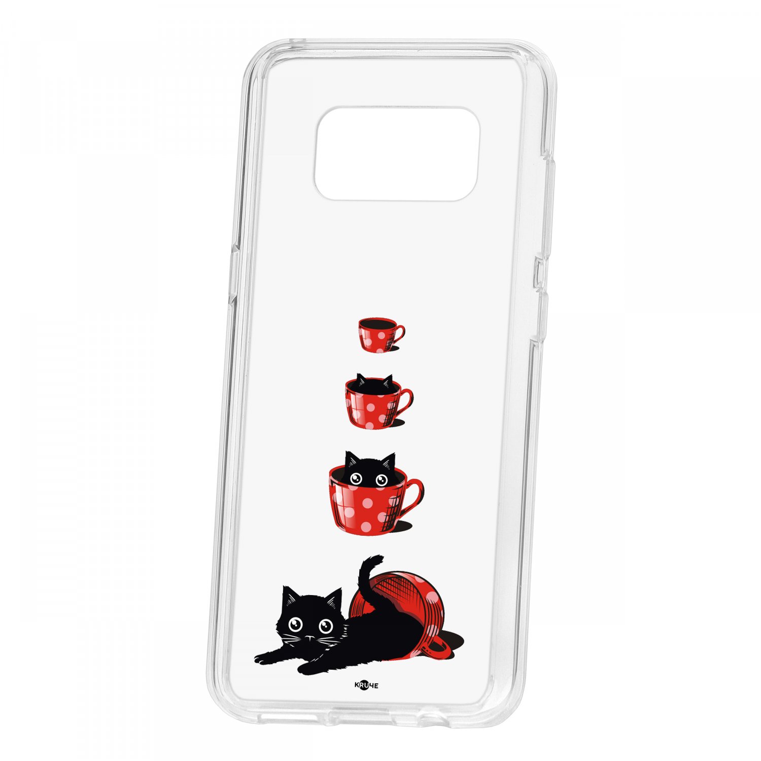 фото Чехол kruche samsung galaxy s8 print котенок в чашке кruче