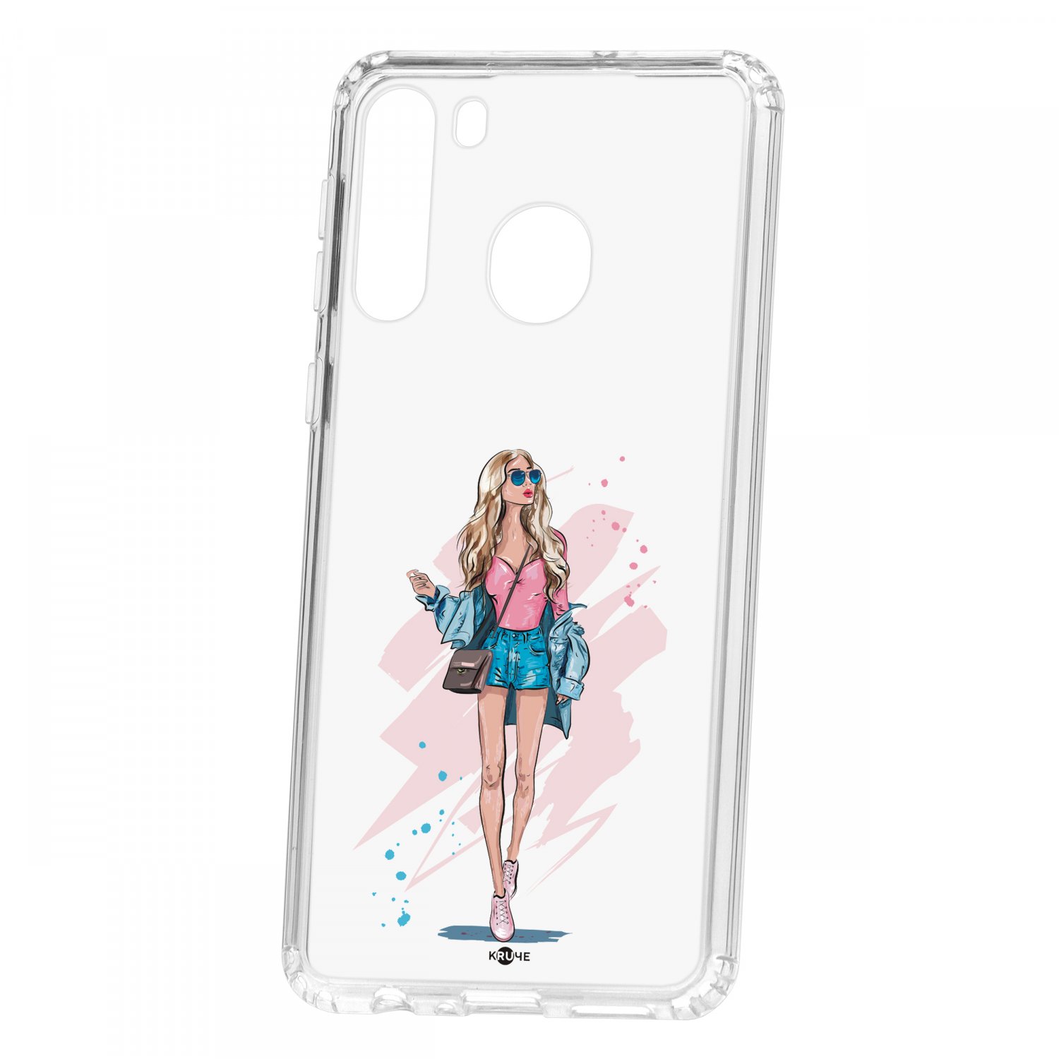 

Чехол для Samsung Galaxy A21 КRUЧЕ Print Fashion Girl, Print