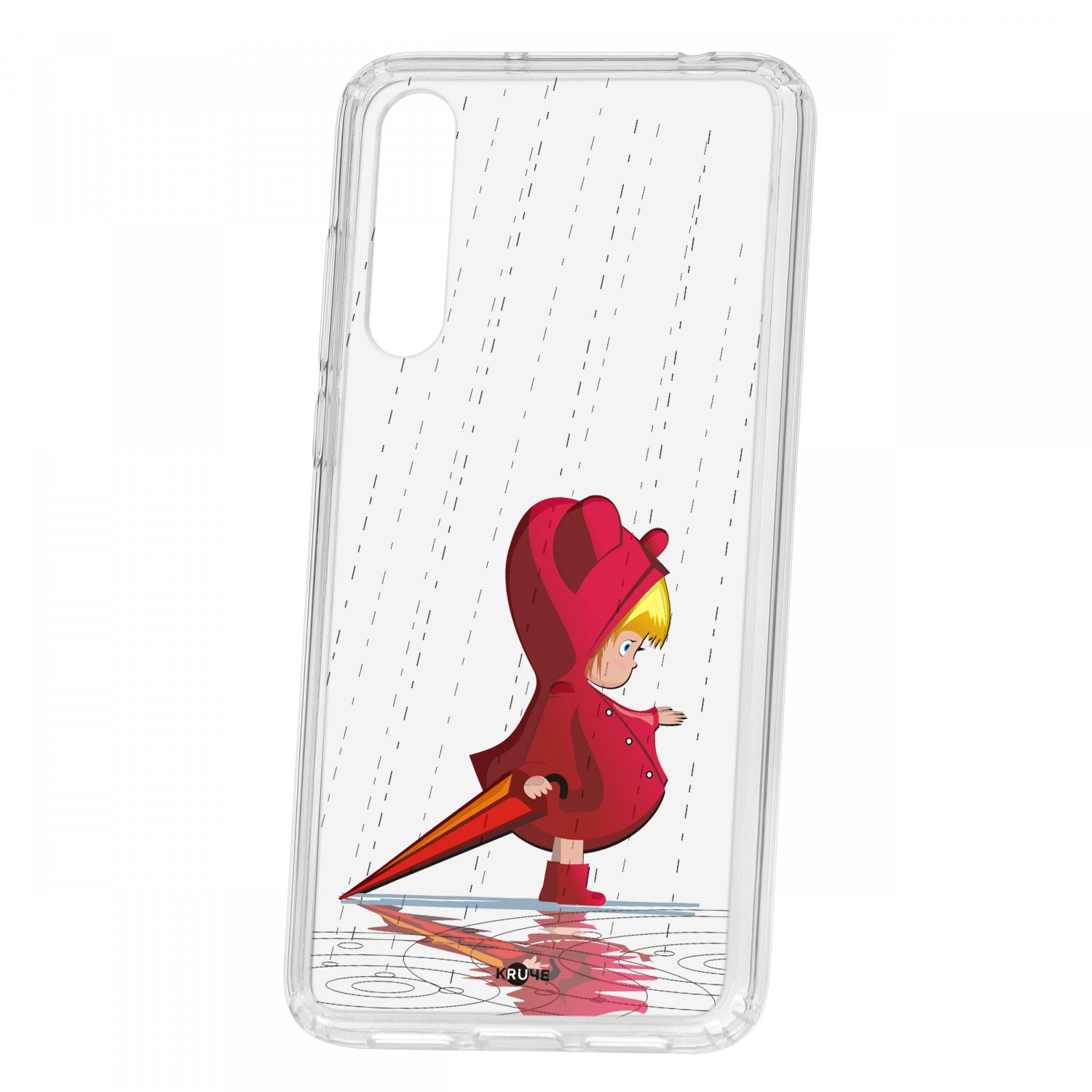 фото Чехол kruche huawei p20 pro (plus) print девочка с зонтом кruче