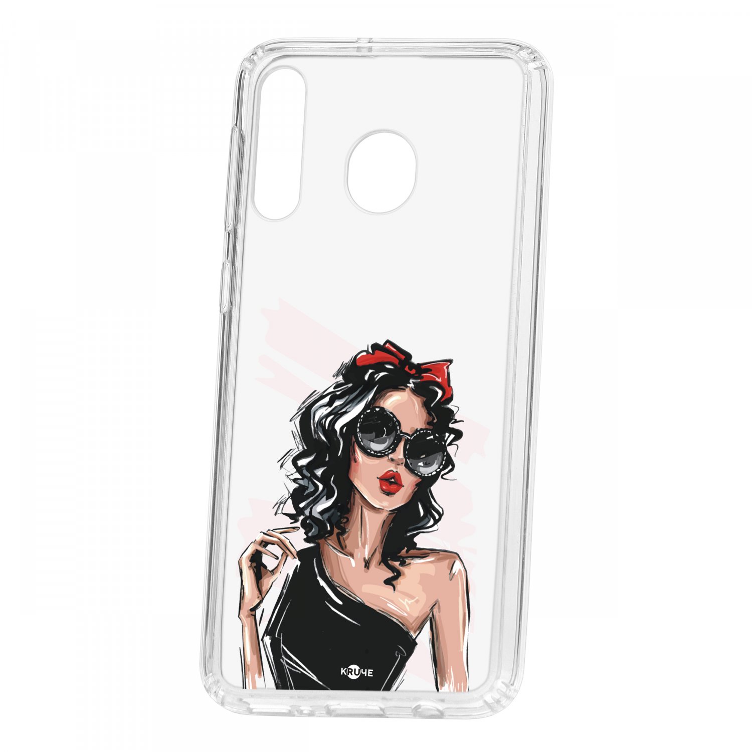 фото Чехол kruche samsung galaxy m30 print фэшн леди кruче