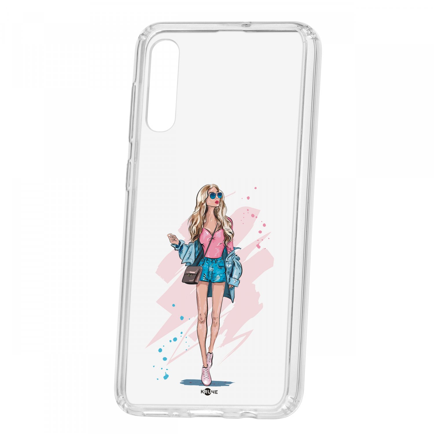 фото Чехол для samsung galaxy a50 2019 кruче print fashion girl