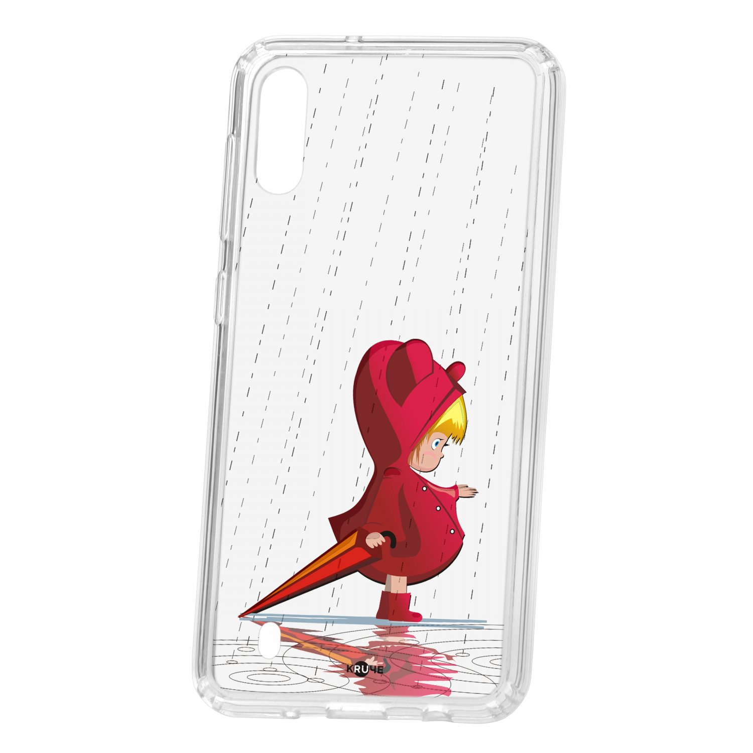 фото Чехол kruche samsung galaxy m10 print девочка с зонтом кruче
