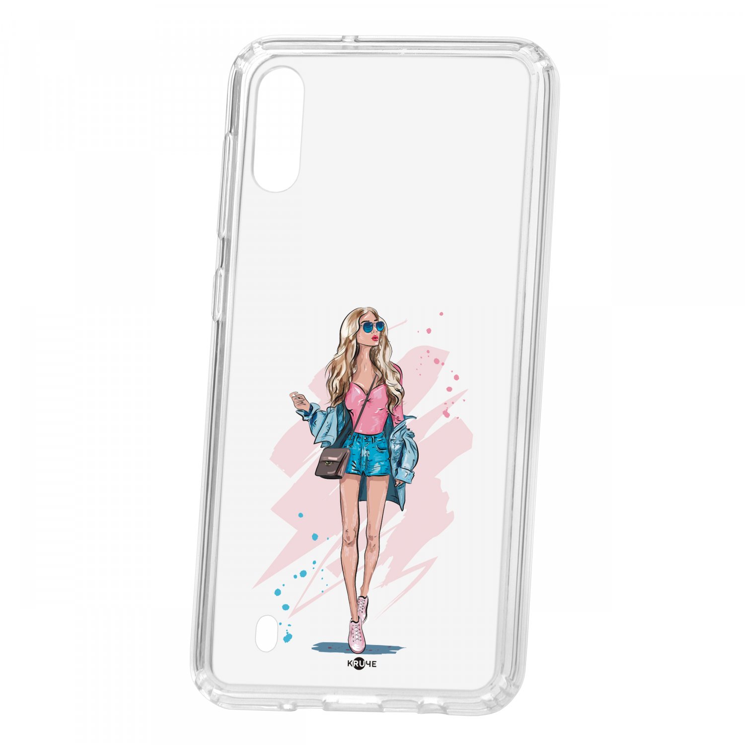 фото Чехол kruche samsung galaxy m10 print fashion girl кruче