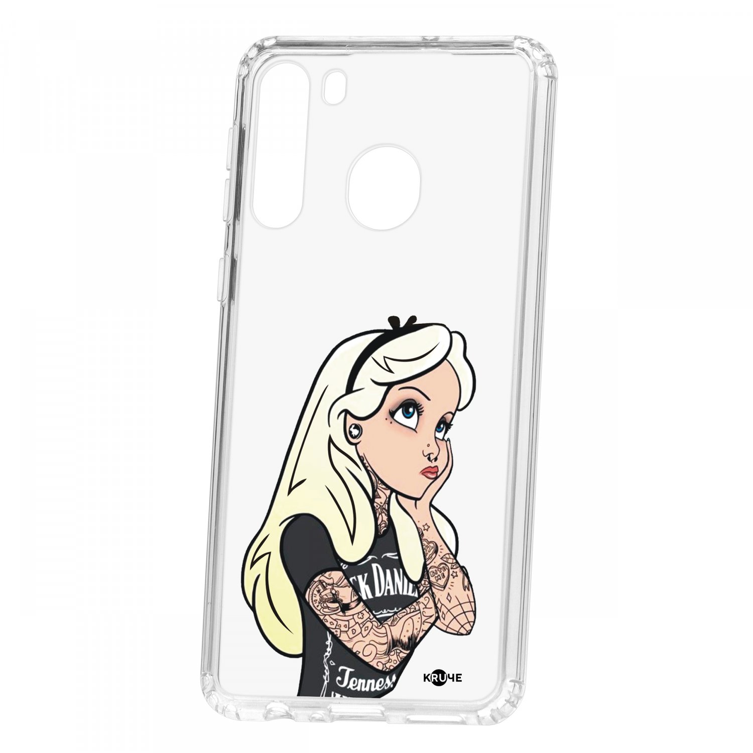 фото Чехол kruche samsung galaxy a21 print tattoo girl кruче