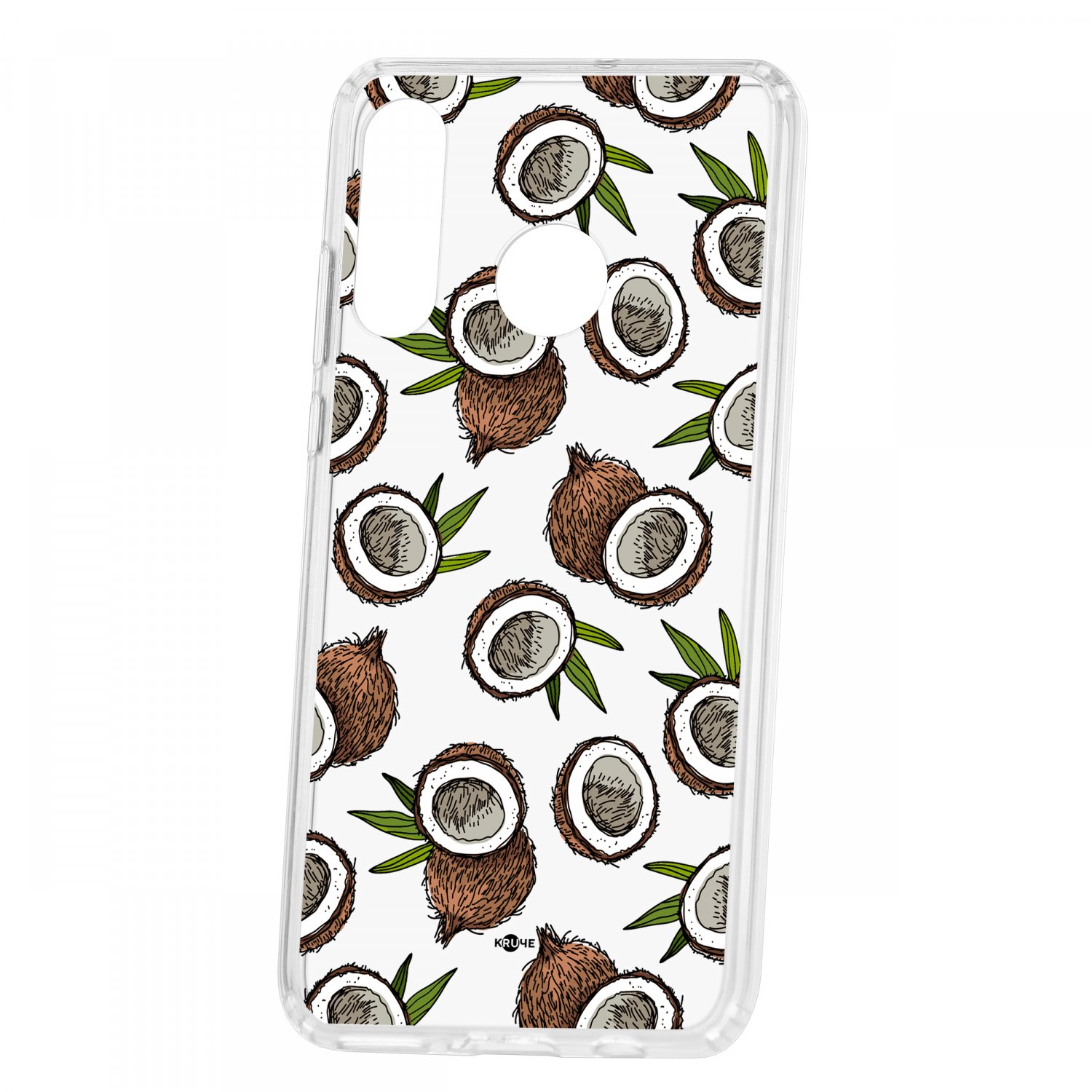фото Чехол kruche huawei p30 lite print кокосы кruче