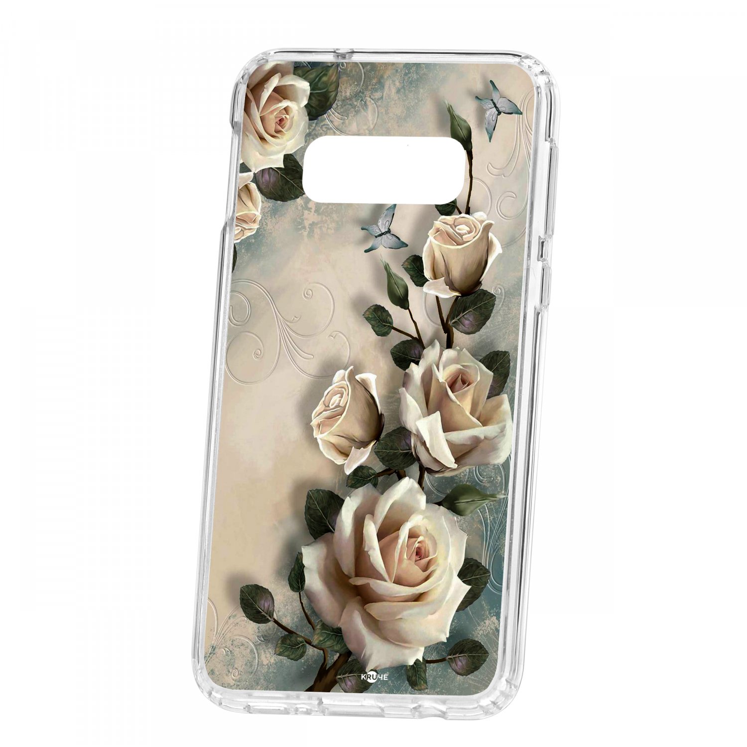 

Чехол для Samsung Galaxy S10e КRUЧЕ Print Белые розы, Разноцветный, Print