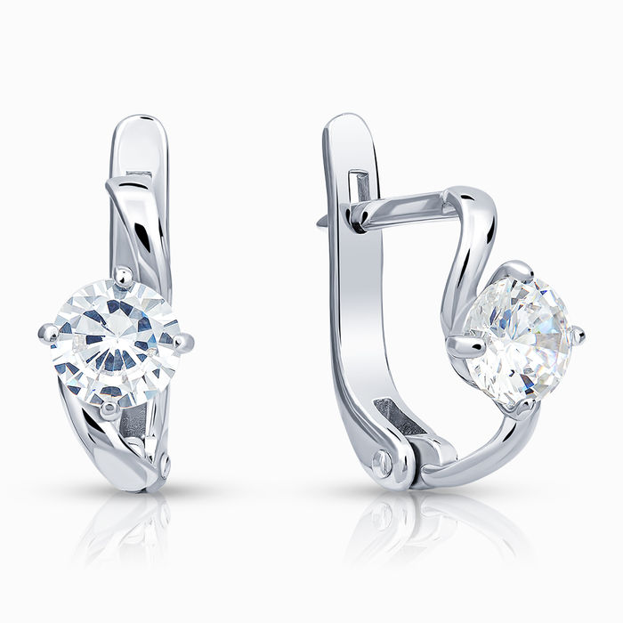 

Серьги женские из серебра SKAZKA Natali Romanovoi 42831, фианит, 42831