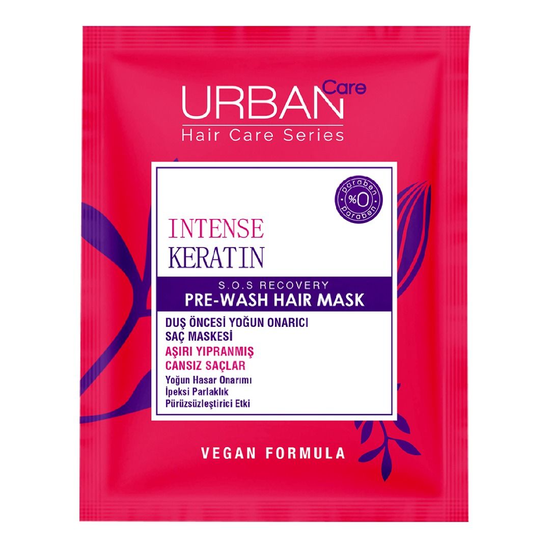 Маска для волос Urban Care Intense Keratin кератин, для сильно поврежденных волос 50 мл