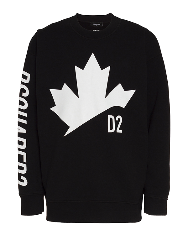 

Свитшот мужской DSquared2 S74GU0490 черный XL, S74GU0490