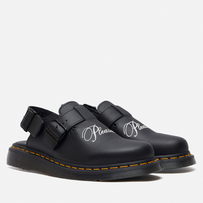 

Сандалии унисекс Dr. Martens x Pleasures Jorge Mules черные 46 EU, x Pleasures Jorge Mules