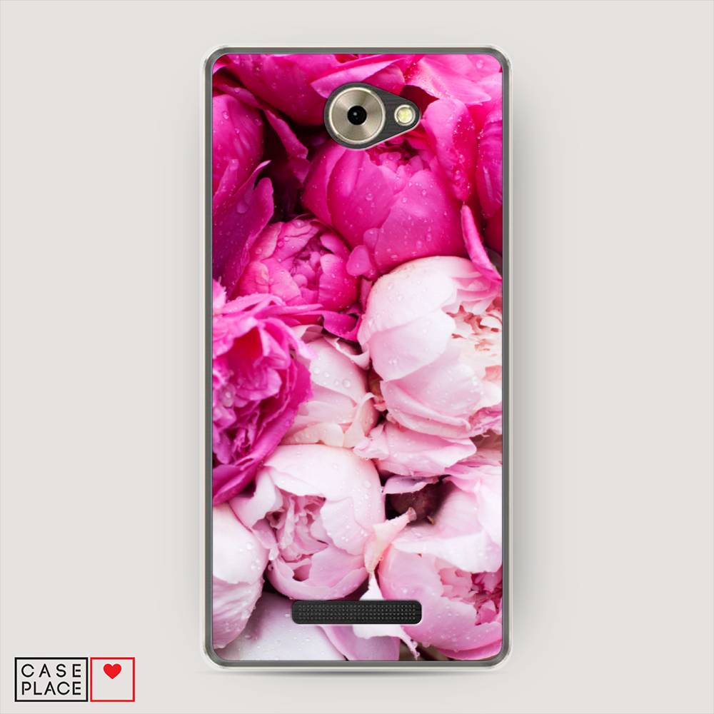 

Чехол Awog на BQ 5070 Magic / BQ 5070 Мэджик "Пионы розово-белые", 200750-8