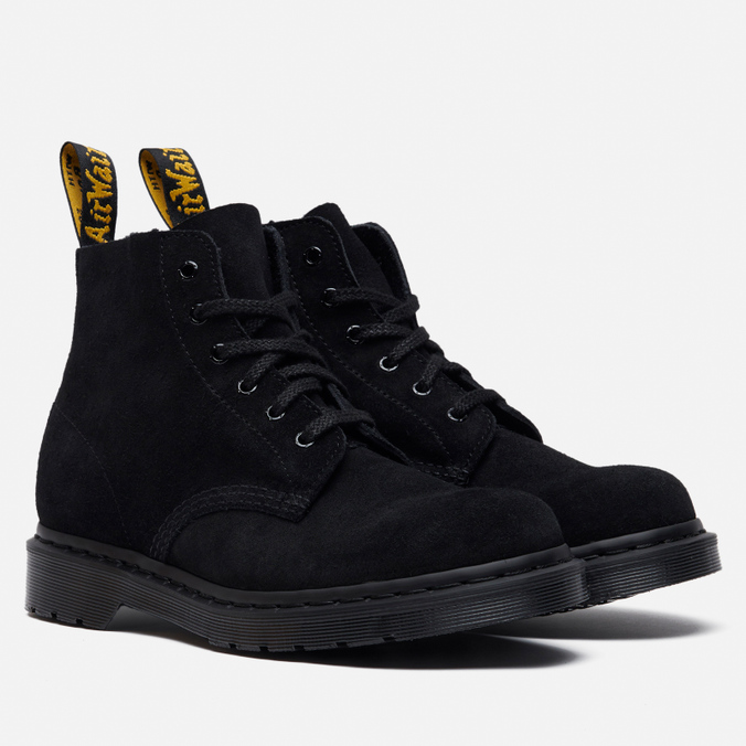 

Ботинки унисекс Dr. Martens 101 Mono Suede Ankle черные 41 EU, 101 Mono Suede Ankle