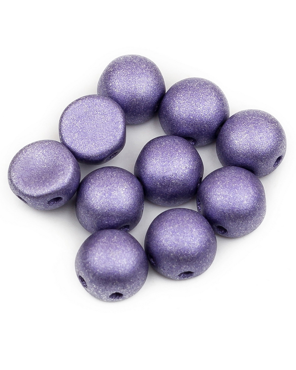 

Бусины Czech Beads Cabochon bead, 6 мм Alabaster Metallic Purple, 20 шт, Разноцветный, Cabochon bead