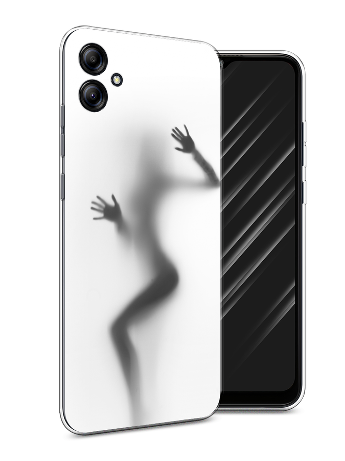 

Чехол Awog на Samsung Galaxy A04e "Девушка в душе", Серый;белый;черный, 2107650-7