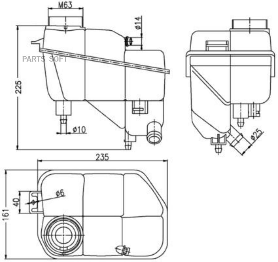 

MAHLE CRT202000S Расширительный бачок
