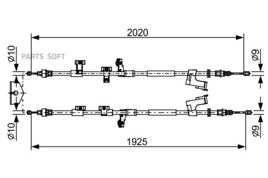 BOSCH 1987482709 Трос