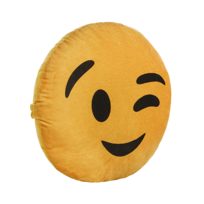 

Подушка на подголовник МАТЕХ SMILE LINE Подмигивание 30х30х10 см желтый, Подмигивание
