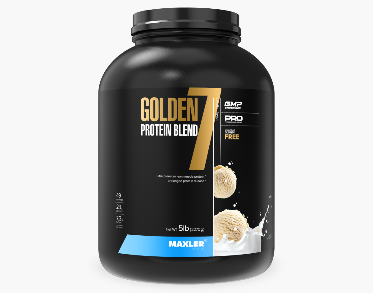 Протеин многокомпонентный MAXLER Golden 7 Protein Blend, Ваниль, 2270 г