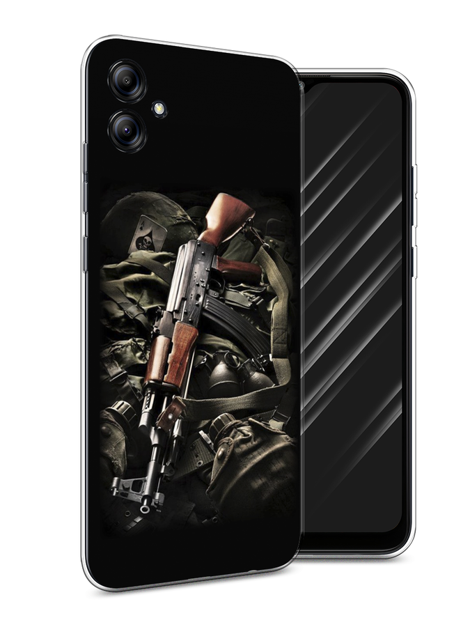 

Чехол Awog на Samsung Galaxy A04e "Автомат", Черный;коричневый;серый, 2107650-5