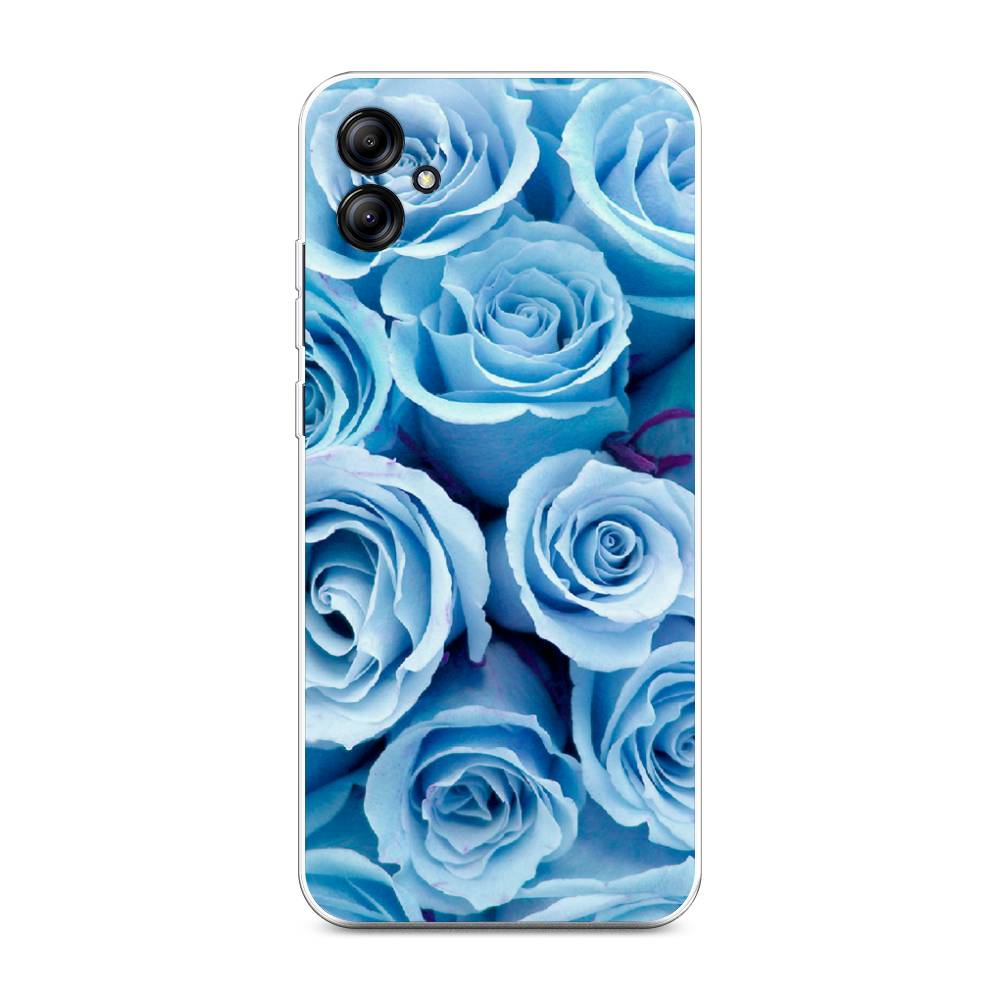 

Чехол Awog на Samsung Galaxy A04e "Лазурные розы", Голубой, 2107650-8
