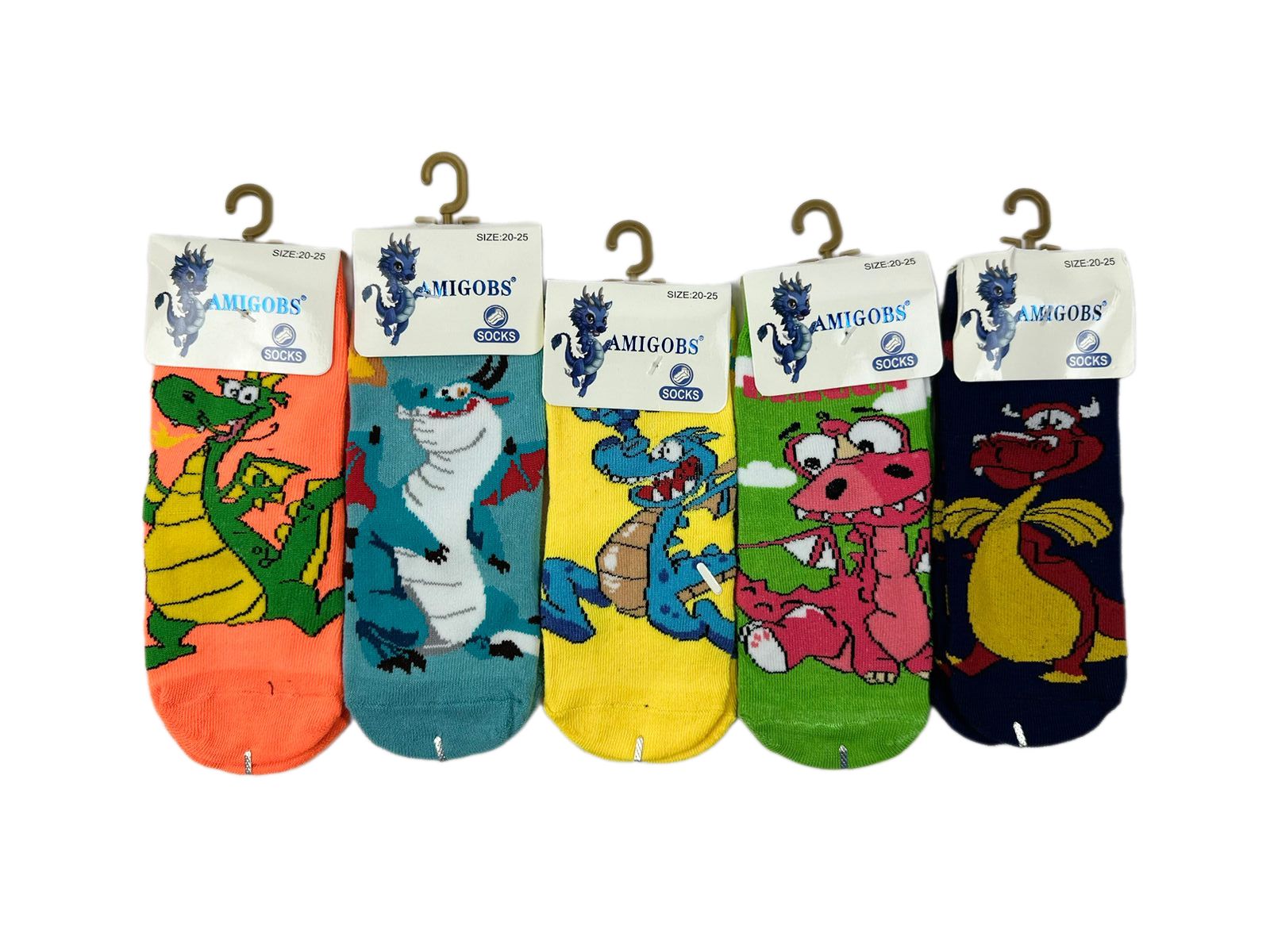 

Носки детские NoBrand AMIGOBS, разноцветный, 20-22, AMIGOBS